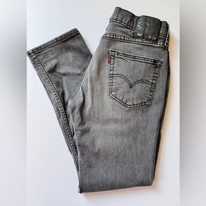 Levi’s 514 Straight Leg Jeans Mens 29x30 Red Tab Denim Gray Pockets Vintage